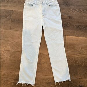 PAIGE Women's Light Blue Straight Leg Jeans